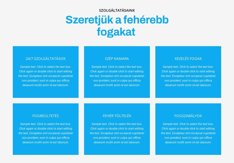 Szeretjük a fehérebb fogakat HTML Sablon