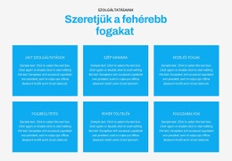 Lenyűgöző Webdizájn Szeretjük A Fehérebb Fogakat Számára