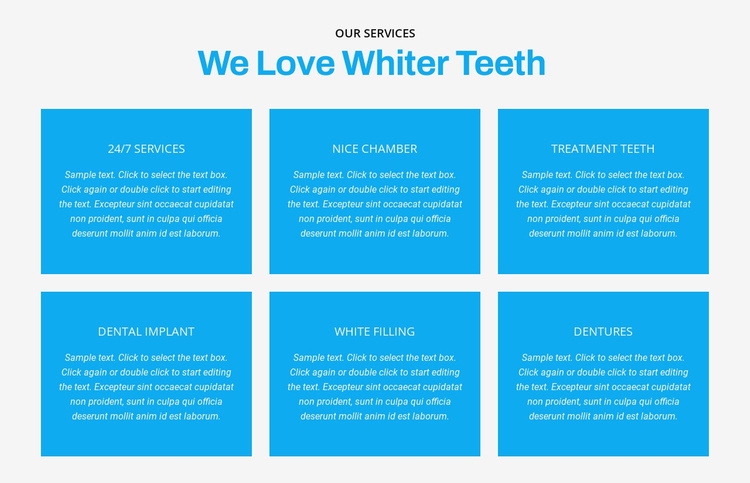 We love whiter teeth  Joomla Template