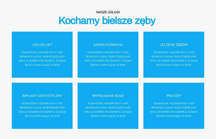 Uwielbiamy bielsze zęby Szablon CSS