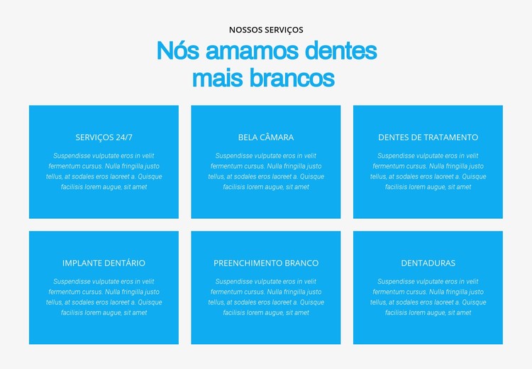 Amamos dentes mais brancos Template CSS