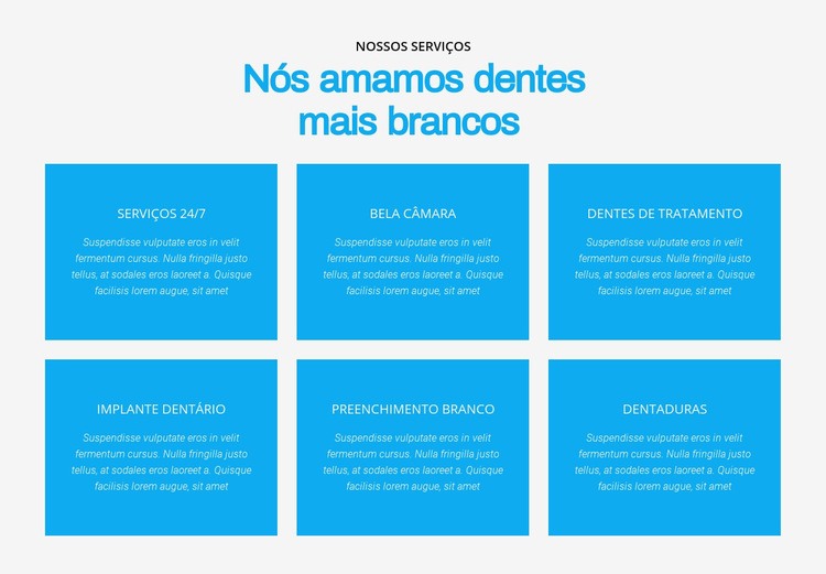 Amamos dentes mais brancos Landing Page