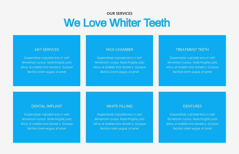We love whiter teeth  Squarespace Template Alternative