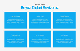 Daha Beyaz Dişleri Seviyoruz - Web Sitesi Şablonu Ücretsiz Indir