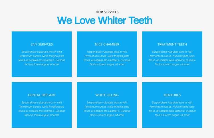 We love whiter teeth  Webflow Template Alternative