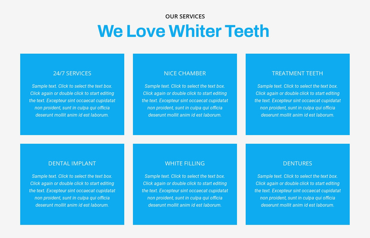We love whiter teeth  Website Builder Software