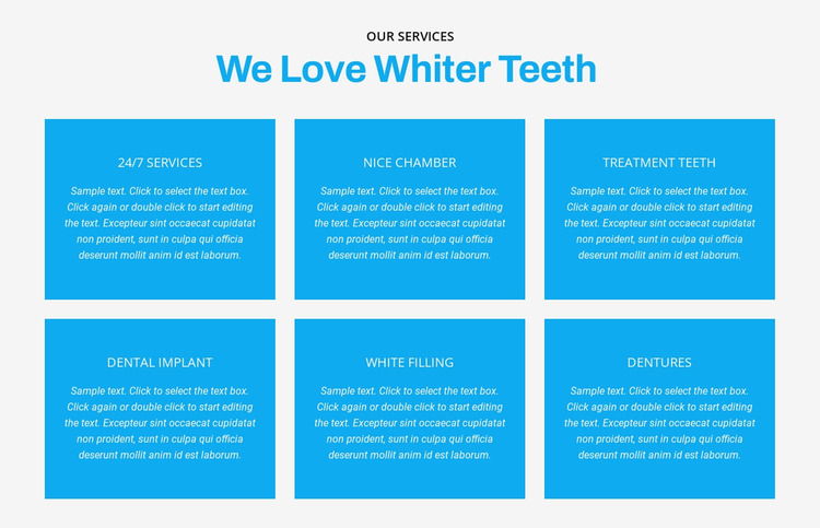 We love whiter teeth  Website Mockup