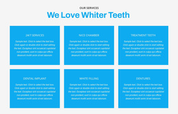 We Love Whiter Teeth Website Template