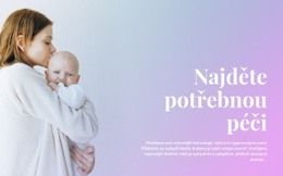 Postarejte Se O Novorozence – Šablona Stránky HTML