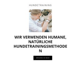 Humane Trainingsmethoden - Website-Vorlage Für Eine Seite