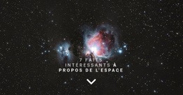 Faits Sur L'Espace - Maquette De Site Web Professionnel
