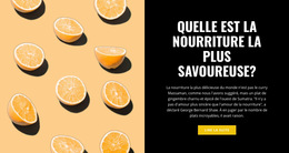 La Nourriture La Plus Délicieuse : Modèle De Site Web Simple