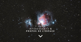 Faits Sur L'Espace - Page De Destination