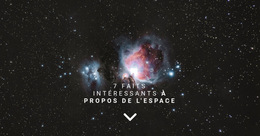 Polices, Couleurs Et Graphiques Personnalisés Pour Faits Sur L'Espace