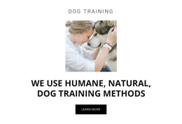 Humane Training Methods - Single Page Website Template