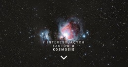 Fakty O Kosmosie - Responsywny Szablon Jednostronicowy