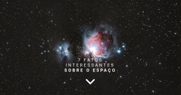 Fatos Sobre O Espaço - Design De Site Fácil