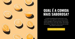 A Comida Mais Gostosa - Melhor Modelo HTML5