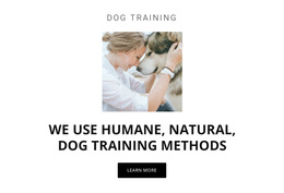 Humane Training Methods - Landing Page