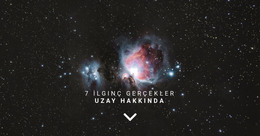 Uzay Hakkında Gerçekler - Web Geliştirme Şablonu