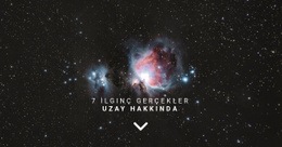 Uzay Hakkında Gerçekler - Kolay Web Sitesi Tasarımı