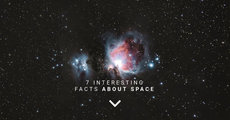 Facts about space  Website Builder Templates