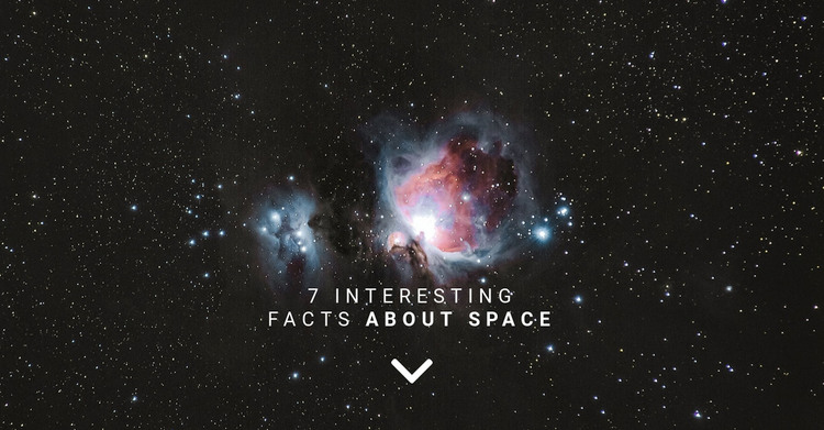 Facts about space  WordPress Theme