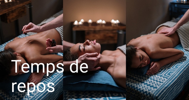 Studio de massage Modèles de constructeur de sites Web