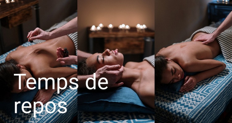 Studio de massage Maquette de site Web
