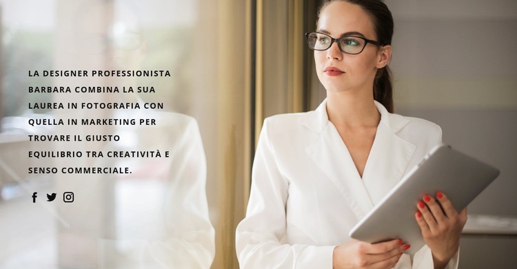 Designer professionista aziendale Modello CSS