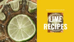 Citrus Fruit Recipes CSS Template