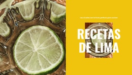 Recetas De Cítricos - HTML Website Builder