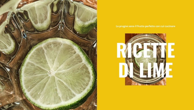 Ricette di agrumi Modello HTML5