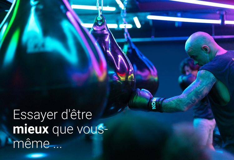 Motivation et être meilleur Page de destination