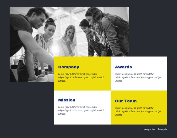 We accelerate growth Homepage Design