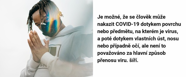 Vše o COVID-19 Šablona webové stránky