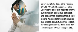 Alles Über COVID-19 - HTML-Vorlage Für Eine Seite