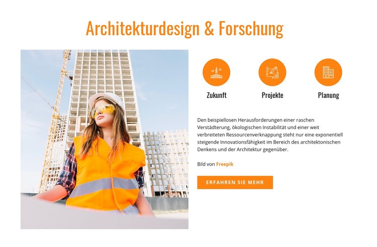 Städtische Gebäudearchitektur HTML Website Builder