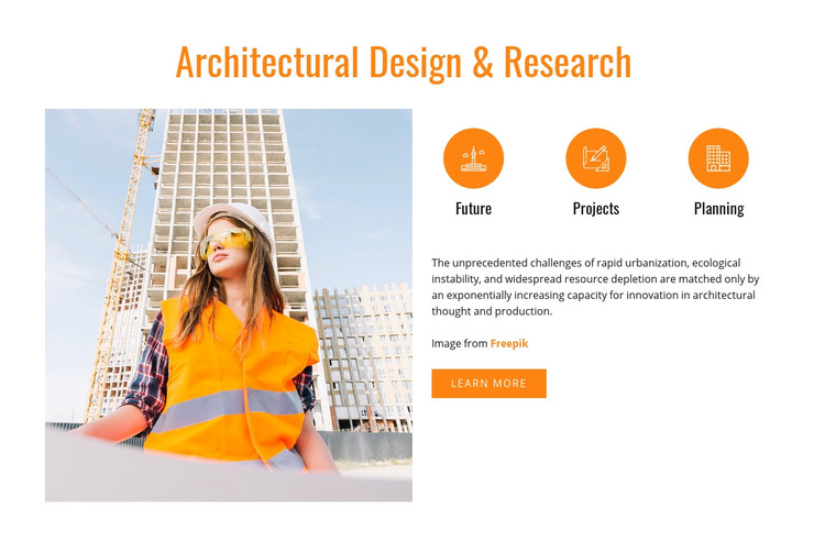 Municipal building architecture Homepage Design