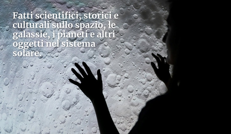 Fatti scientifici sullo spazio Modelli di Website Builder