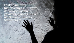 Projekt Strony HTML Dla Fakty Naukowe Dotyczące Przestrzeni