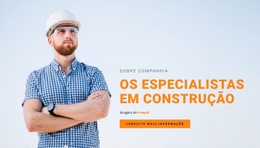 Equipe De Especialistas - Online HTML Page Builder