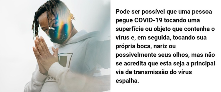 Tudo sobre COVID-19 Design do site