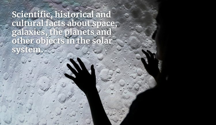 Wetenschappelijke feiten over ruimte Sjabloon