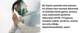 COVID-19 Hakkında Her Şey Için Çok Amaçlı Açılış Sayfası