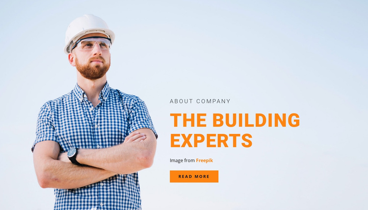 Team of specialists Landing Page