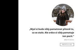 Ohlasy Žen Jednoduchá Šablona CSS