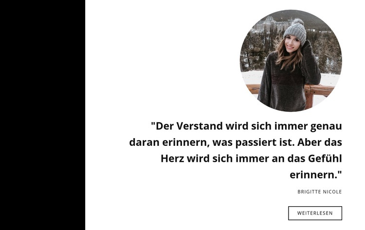 Frauen Testimonials Eine Seitenvorlage