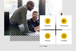 Geschäftsstrategie Und Planung - HTML-Webseitenvorlage
