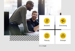 Premium-Website-Design Für Geschäftsstrategie Und Planung